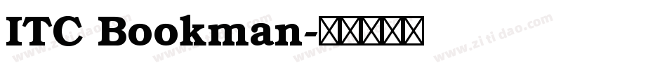 ITC Bookman字体转换